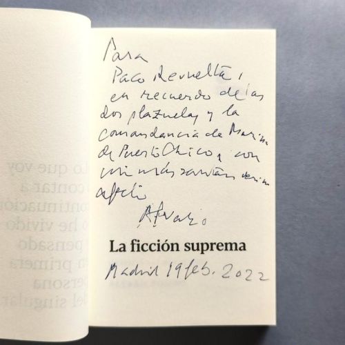La Ficción Suprema. Un asalto a la idea de dios. (Ejemplar dedicado).