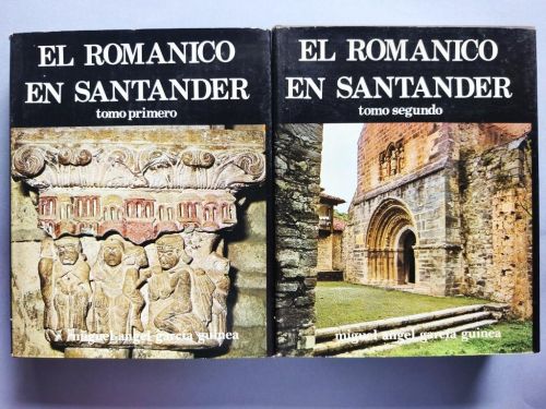 El Románico en Santander. Tomo Primero y Segundo. (Ejemplar dedicado).