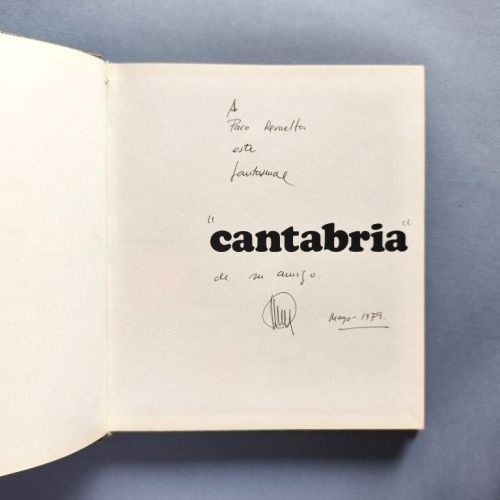 CANTABRIA Photographs by Nicolás Muller. Introduction by Manuel Arce. Other texts by Esther Benítez. (Ejemplar dedicado).